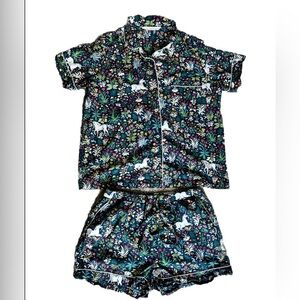 Printfresh Unicorn garden short set size S